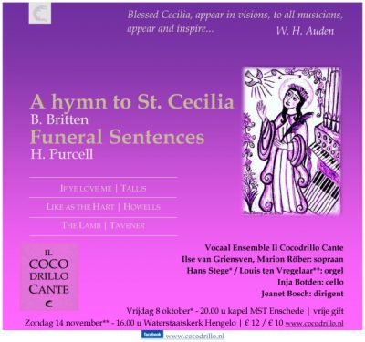 14-11-2010 A hymn to St. Cecilia | Vocaal Ensemble Il Cocodrillo Cante